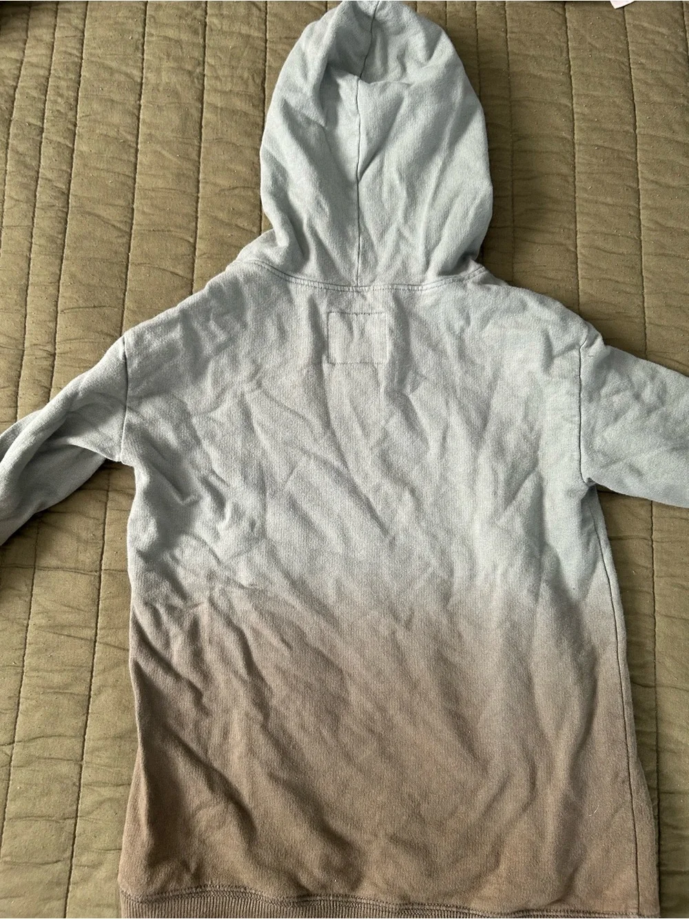 Boy’s - Oshkosh B'gosh Two-Tone Gradient Hooded Pullover in green